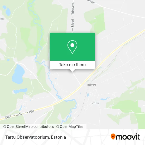 Карта Tartu Observatoorium