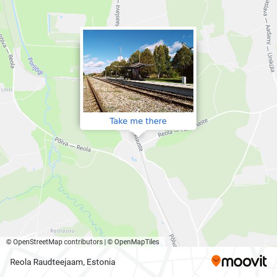 Карта Reola Raudteejaam