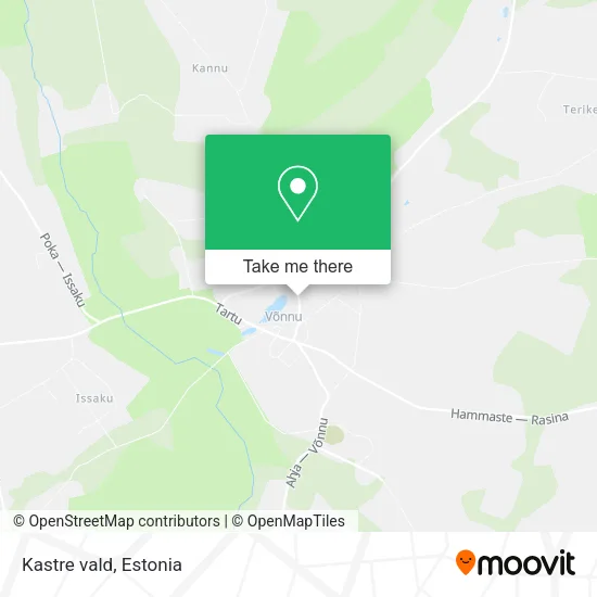 Kastre vald map