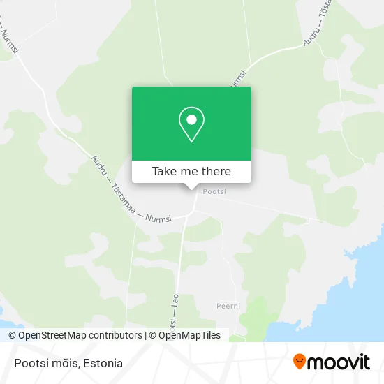 Карта Pootsi mõis