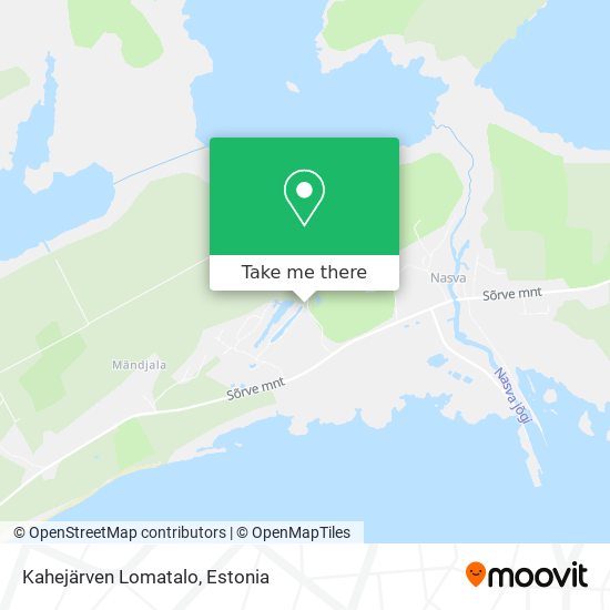 Kahejärven Lomatalo map