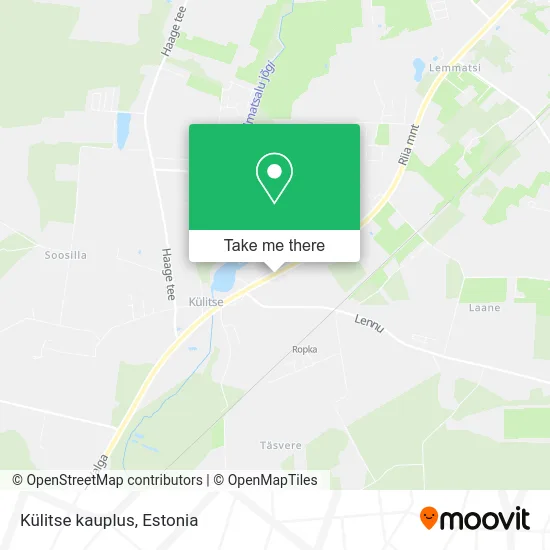 Карта Külitse kauplus