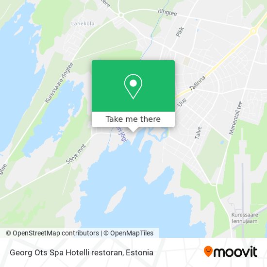 Georg Ots Spa Hotelli restoran map