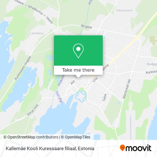 Карта Kallemäe Kooli Kuressaare filiaal