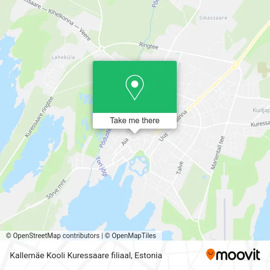 Карта Kallemäe Kooli Kuressaare filiaal