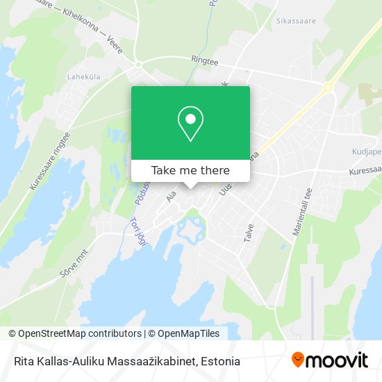 Rita Kallas-Auliku Massaažikabinet map