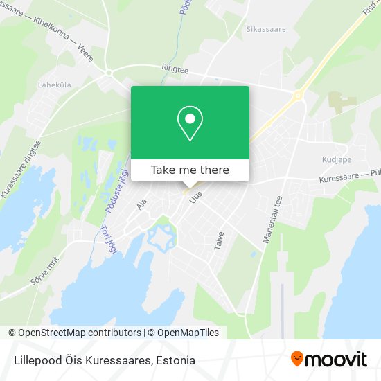 Lillepood Öis Kuressaares map