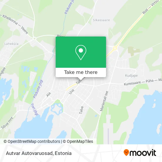 Карта Autvar Autovaruosad