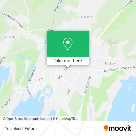 Карта Tuuleluud