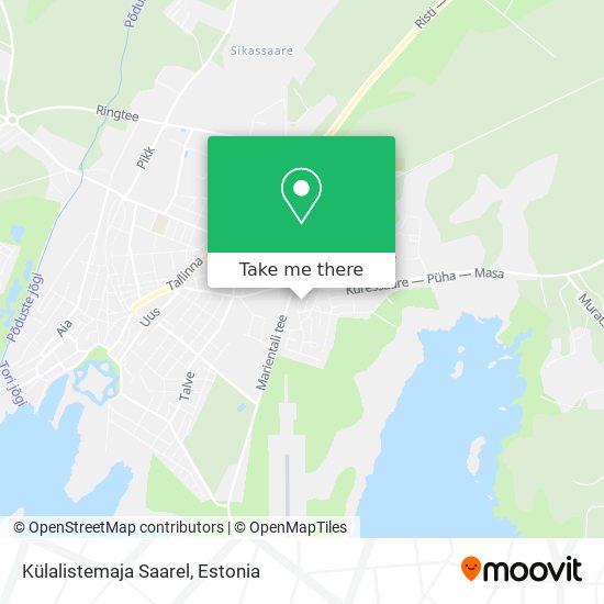 Külalistemaja Saarel map