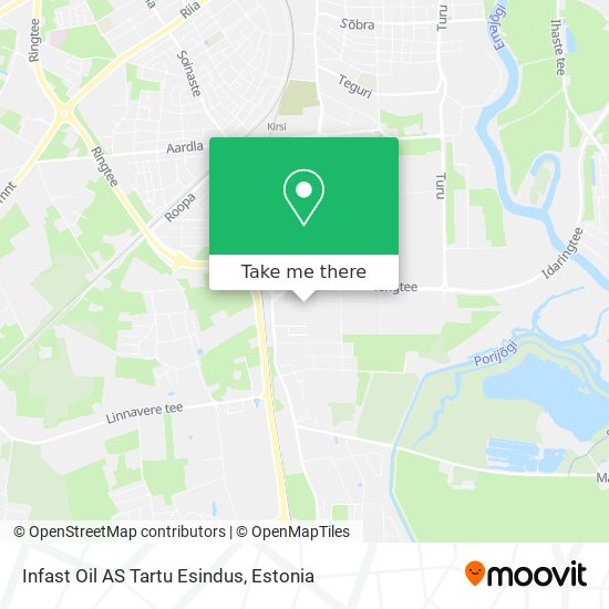 Infast Oil AS Tartu Esindus map