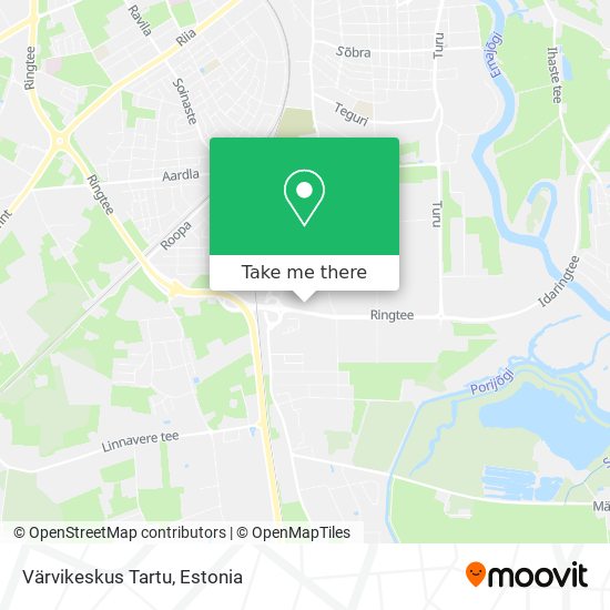 Карта Värvikeskus Tartu