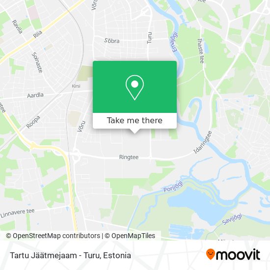 Tartu Jäätmejaam - Turu map