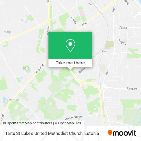 Tartu St Luke's United Methodist Church map