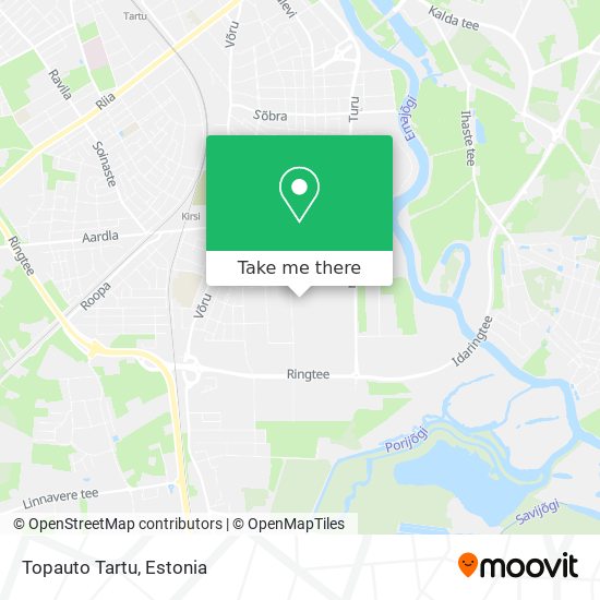 Topauto Tartu map