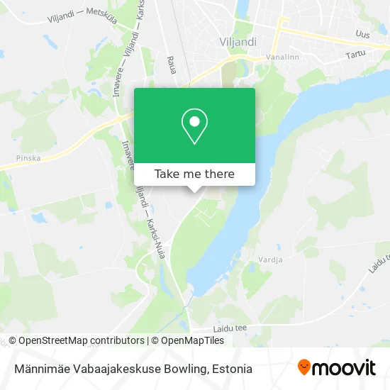 Männimäe Vabaajakeskuse Bowling map
