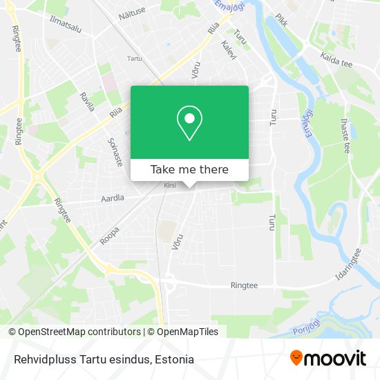 Карта Rehvidpluss Tartu esindus