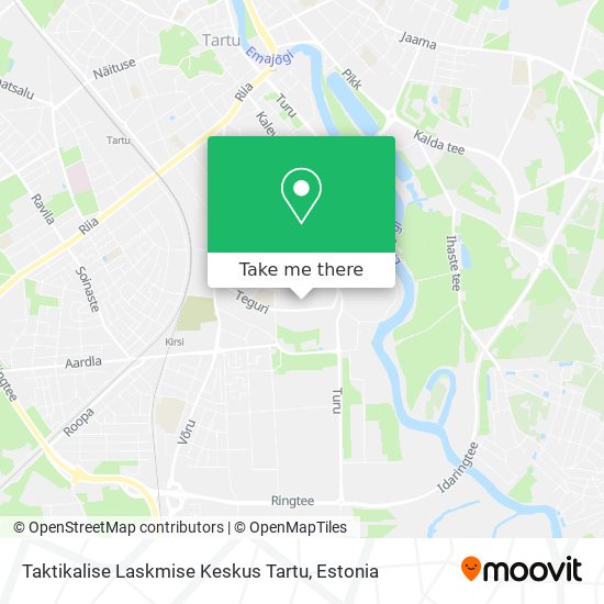 Taktikalise Laskmise Keskus Tartu map