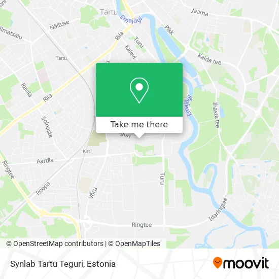 Карта Synlab Tartu Teguri