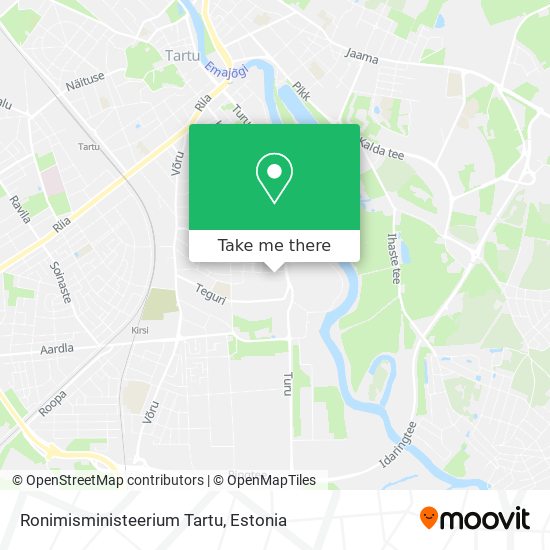 Ronimisministeerium Tartu map