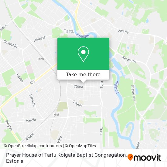 Prayer House of Tartu Kolgata Baptist Congregation map