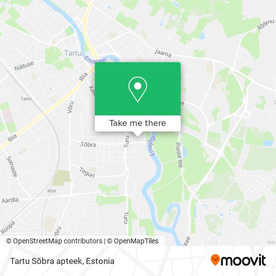 Карта Tartu Sõbra apteek