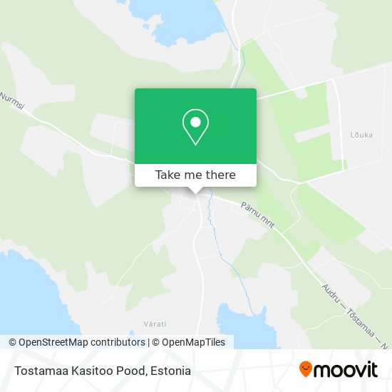 Карта Tostamaa Kasitoo Pood