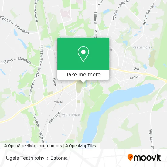 Карта Ugala Teatrikohvik