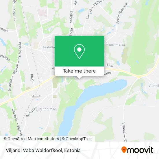 Карта Viljandi Vaba Waldorfkool