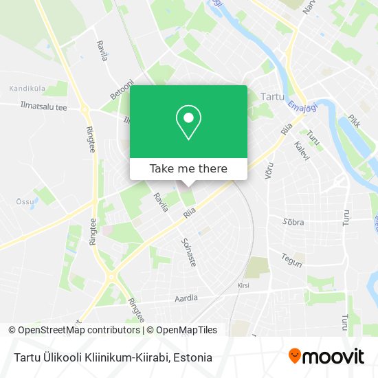 Tartu Ülikooli Kliinikum-Kiirabi map