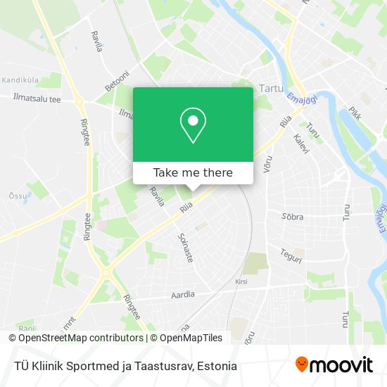 TÜ Kliinik Sportmed ja Taastusrav map