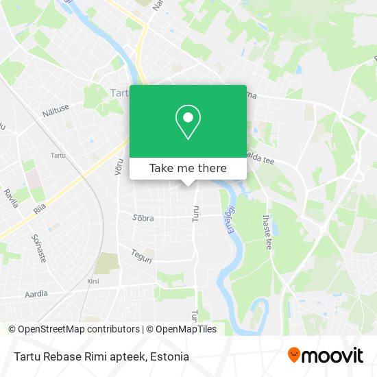 Карта Tartu Rebase Rimi apteek