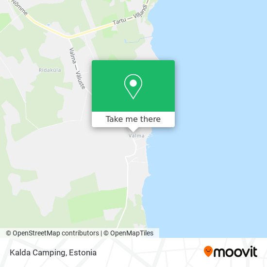 Kalda Camping map