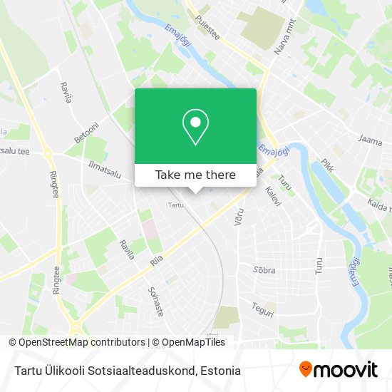 Tartu Ülikooli Sotsiaalteaduskond map