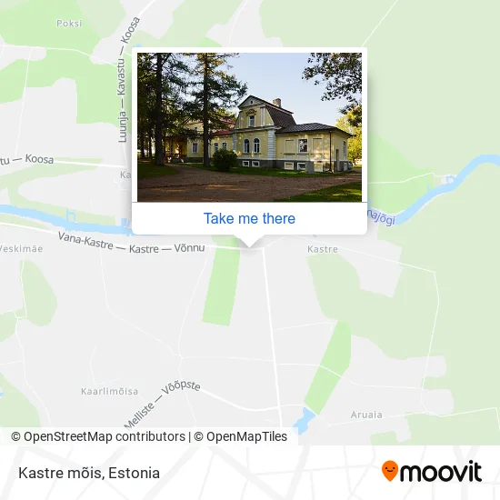 Карта Kastre mõis