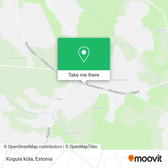 Карта Kogula küla