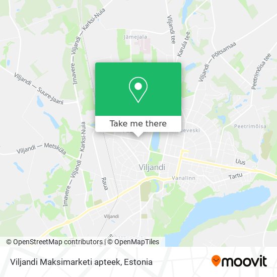 Viljandi Maksimarketi apteek map