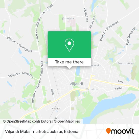 Viljandi Maksimarketi Juuksur map