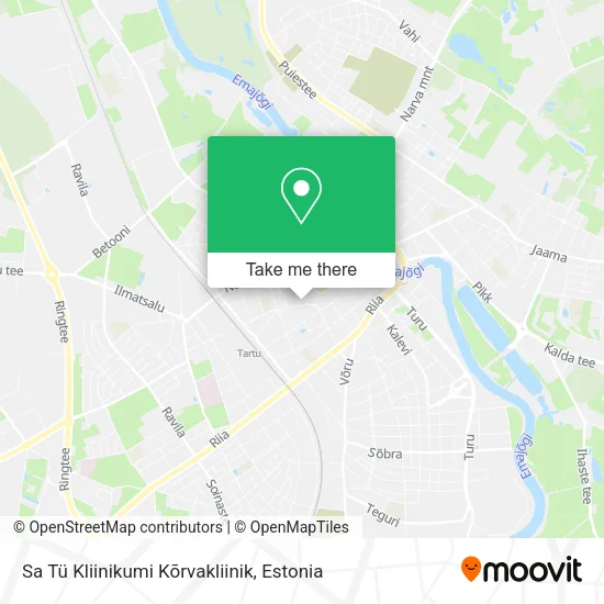 Карта Sa Tü Kliinikumi Kõrvakliinik
