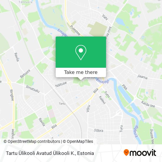 Tartu Ülikooli Avatud Ülikooli K. map