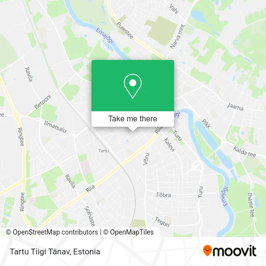 Карта Tartu Tiigi Tänav