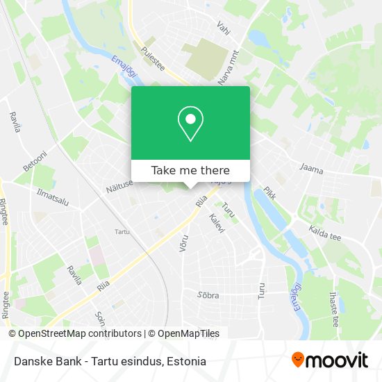 Карта Danske Bank - Tartu esindus