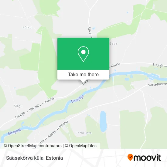 Sääsekõrva küla map