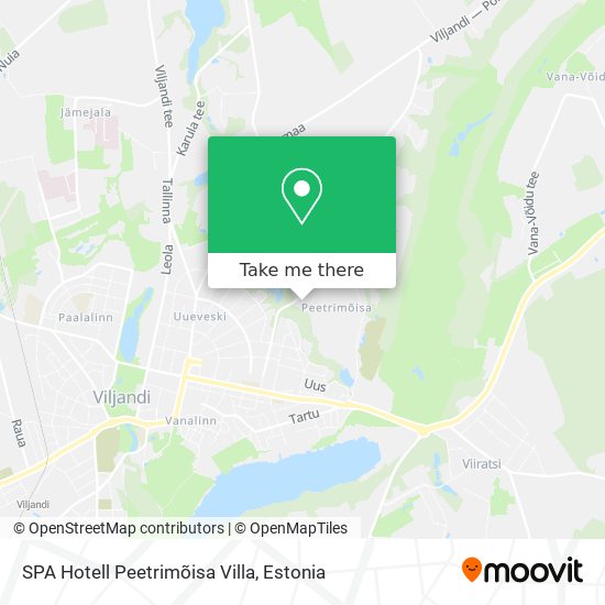 SPA Hotell Peetrimõisa Villa map