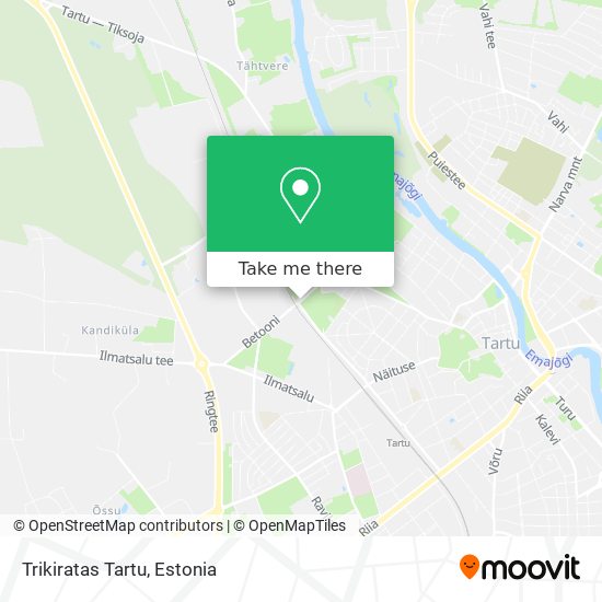 Trikiratas Tartu map