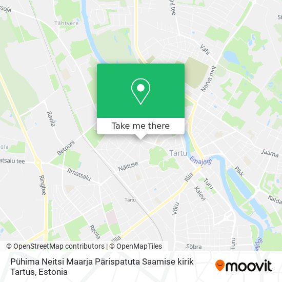 Pühima Neitsi Maarja Pärispatuta Saamise kirik Tartus map