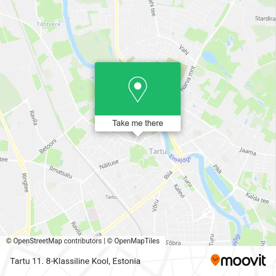 Карта Tartu 11. 8-Klassiline Kool