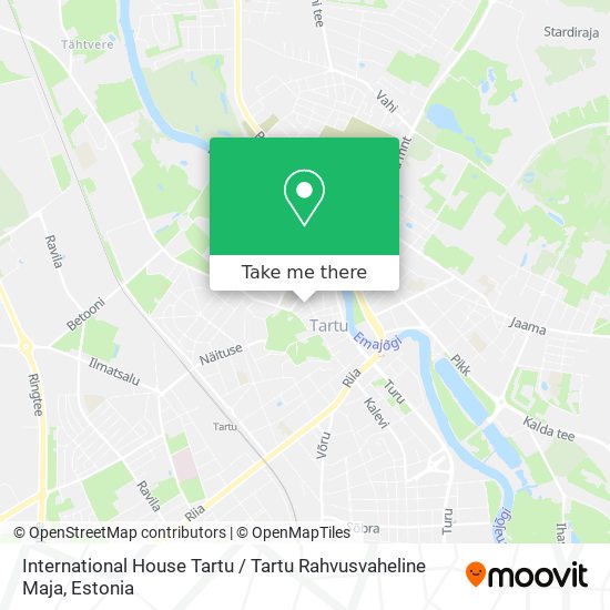 International House Tartu / Tartu Rahvusvaheline Maja map
