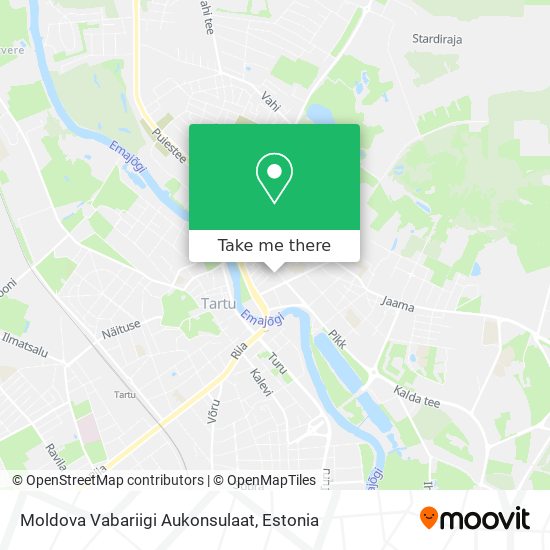 Moldova Vabariigi Aukonsulaat map