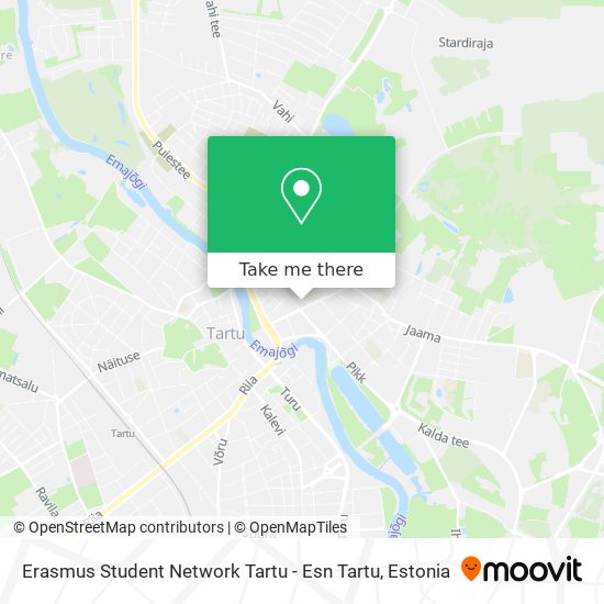 Карта Erasmus Student Network Tartu - Esn Tartu